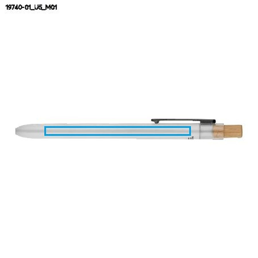 Stylo gel OCEANO: Zone de marquage avant · Impression UV