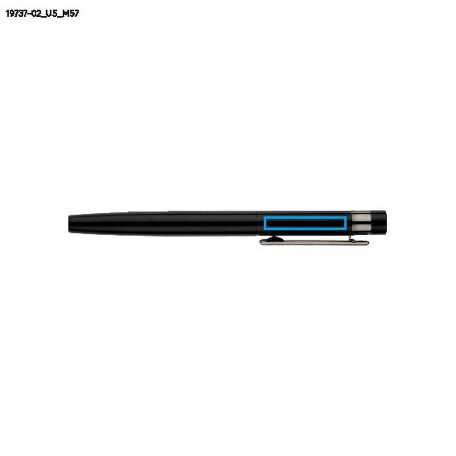 ZILE – parure d’écriture: Zone de marquage du stylo-plume ou du roller, Dessus, Face avant · Impression UV