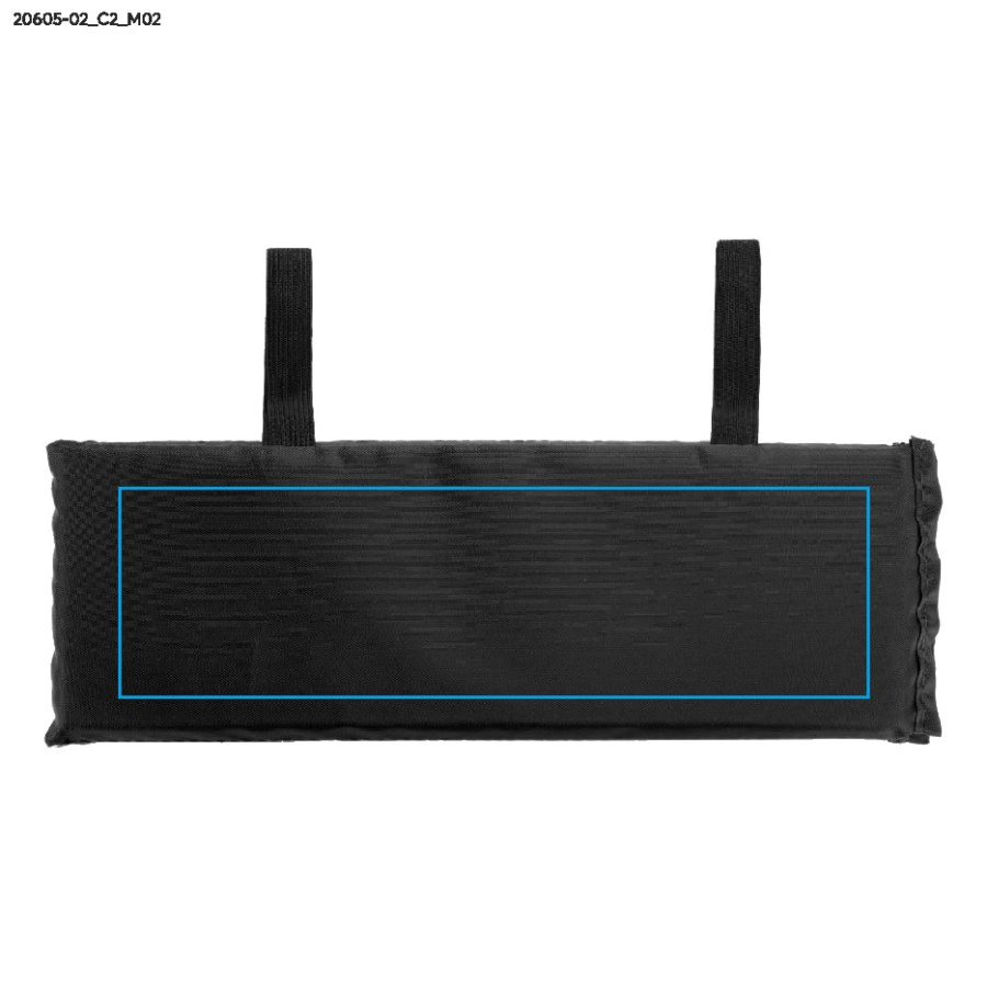 Tapis d’assise pliable TREKPAD: Zone de marquage arrière · DTF