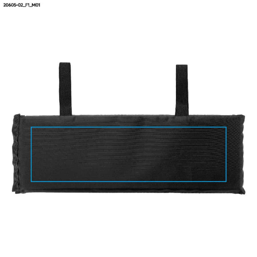 Tapis d’assise pliable TREKPAD: Zone de marquage avant · Transfert sérigraphique
