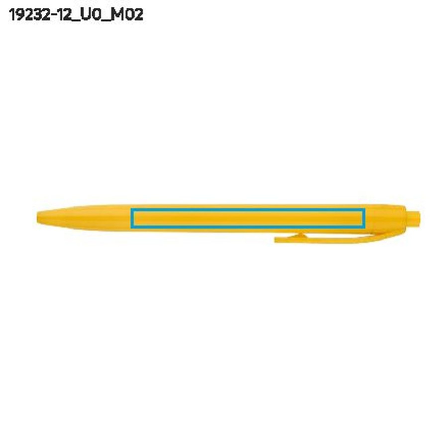 Stylo à bille BASIC: Zone de marquage arrière · Impression UV