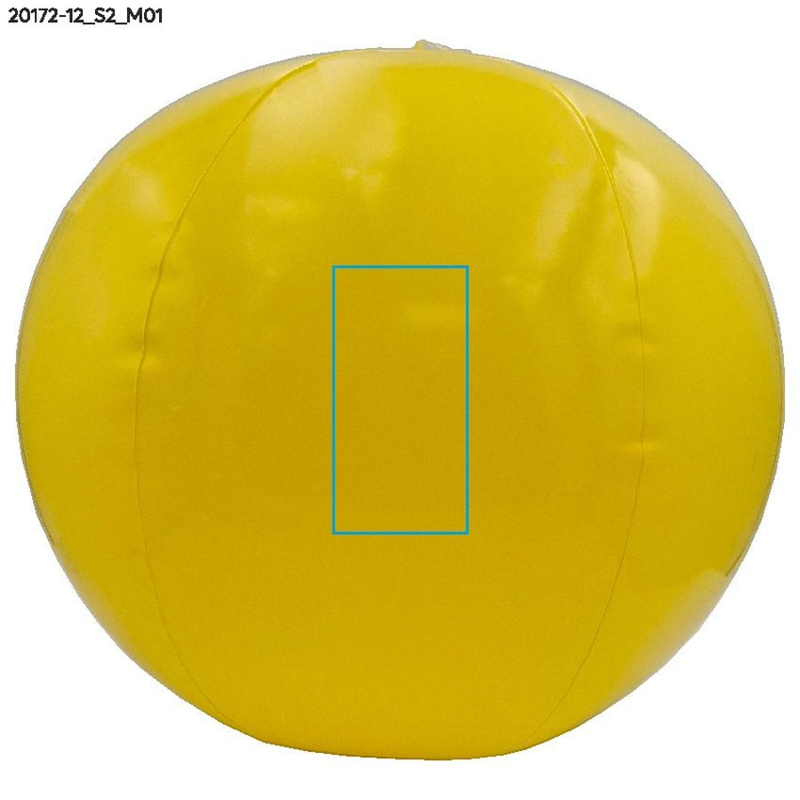 Ballon de plage NUBA: Zone de marquage avant · Sérigraphie