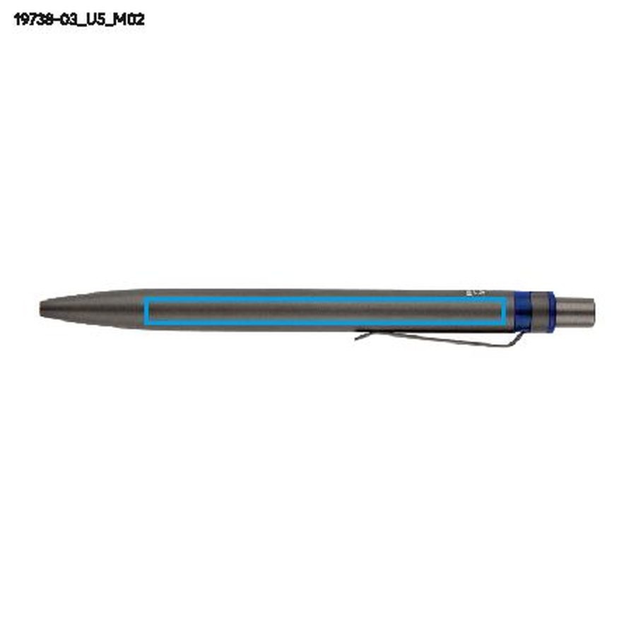 Stylo RAL: Zone de marquage arrière · Impression UV