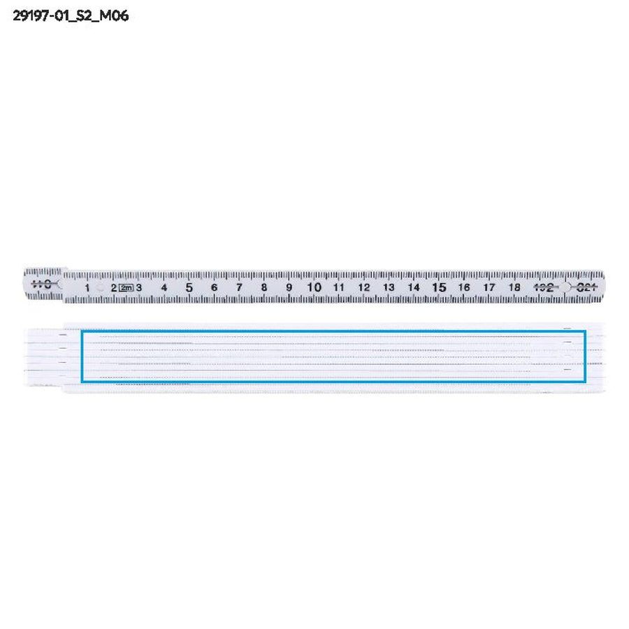 SCALO – mètre pliant 2 m: Zone de marquage side · Sérigraphie
