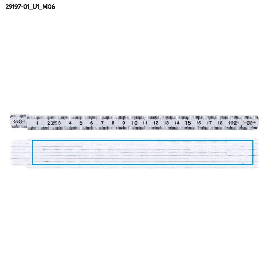 SCALO – mètre pliant 2 m: Zone de marquage side · Impression UV
