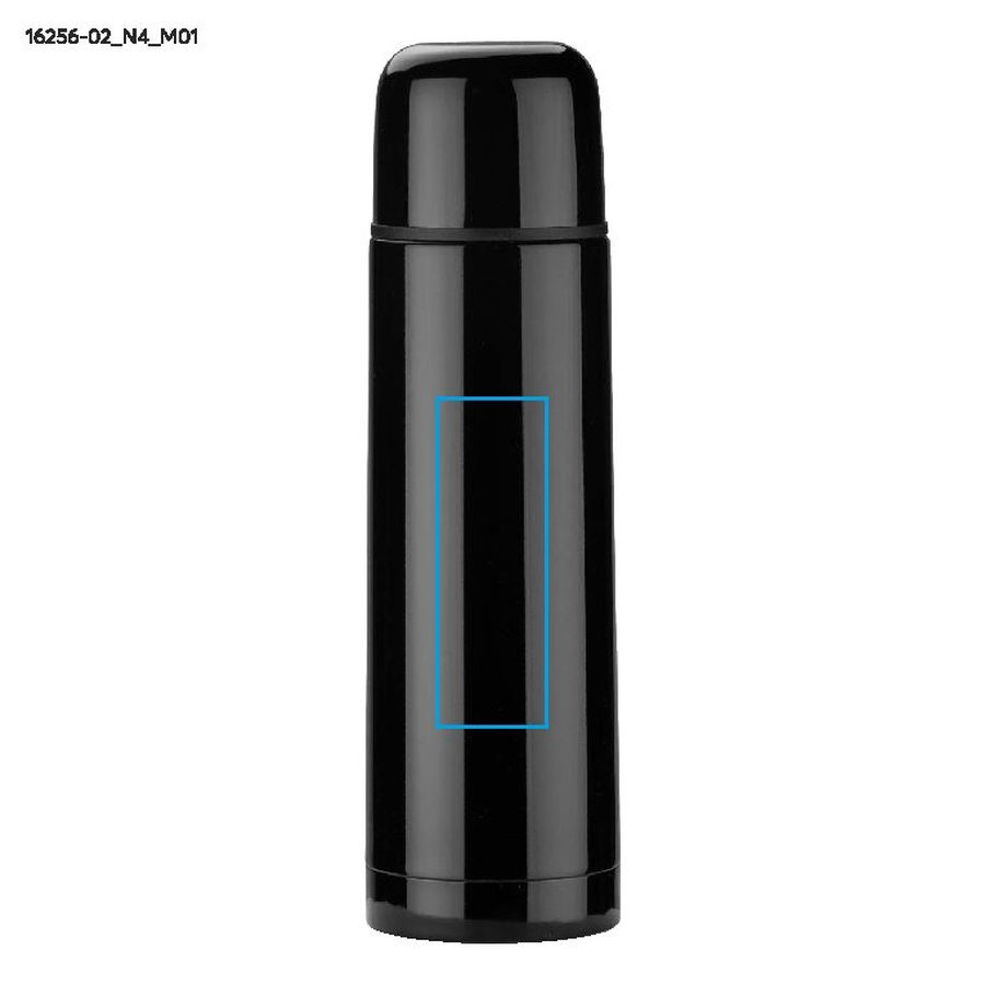 Thermos VARMO de 500 ml: Zone de marquage avant · Tampographie