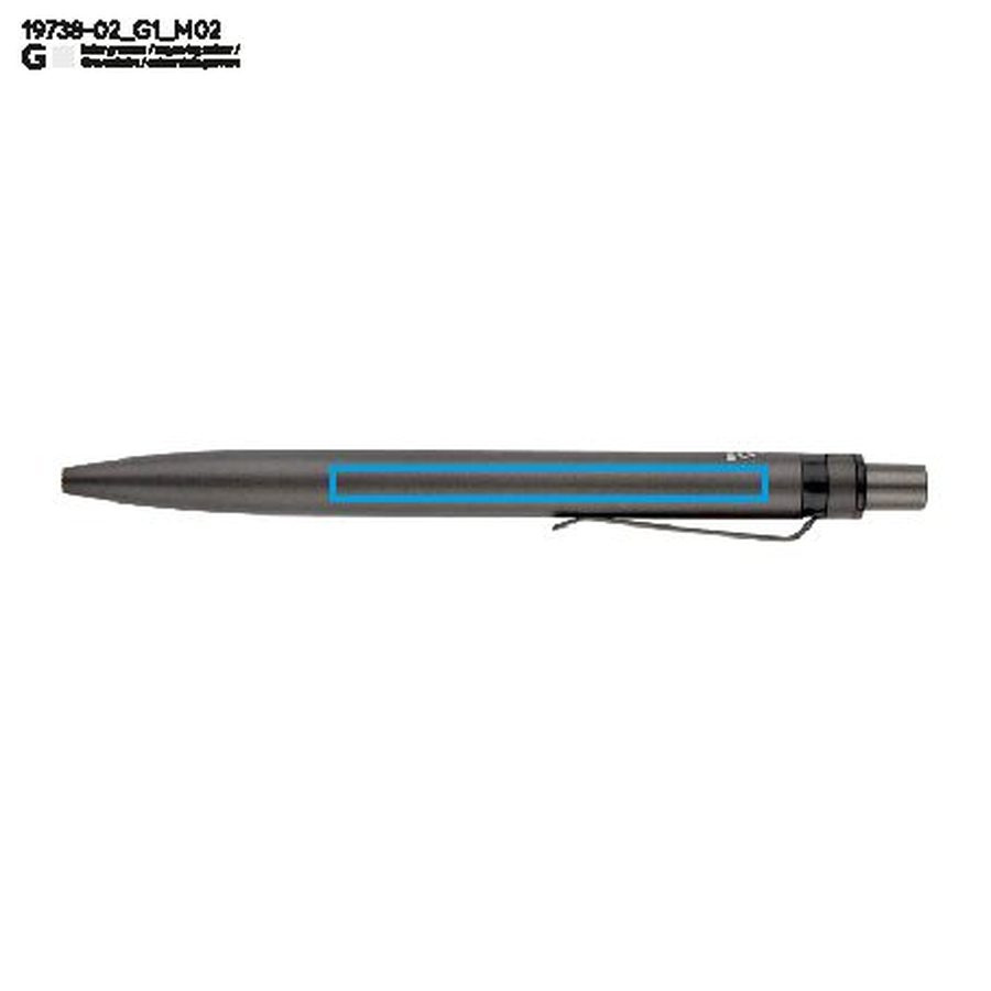 Stylo RAL: Zone de marquage arrière · Gravure laser