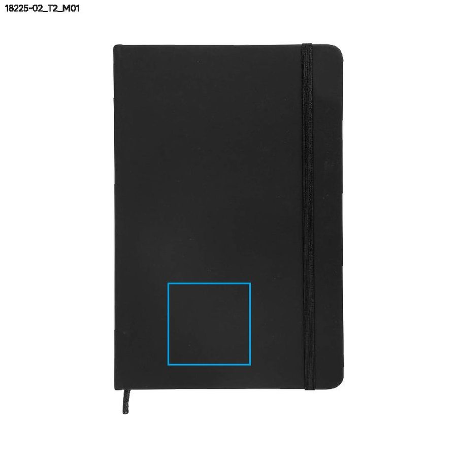 Notes rVITAL A5: Print area front · Debossing