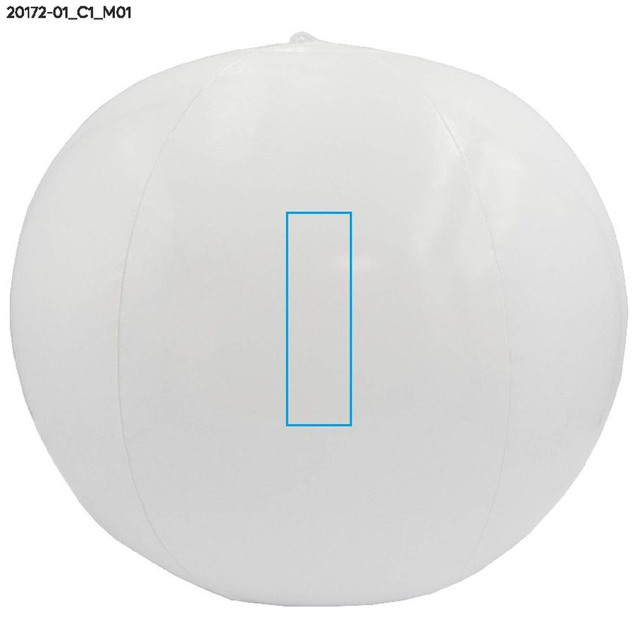 Ballon de plage NUBA: Zone de marquage avant · DTF