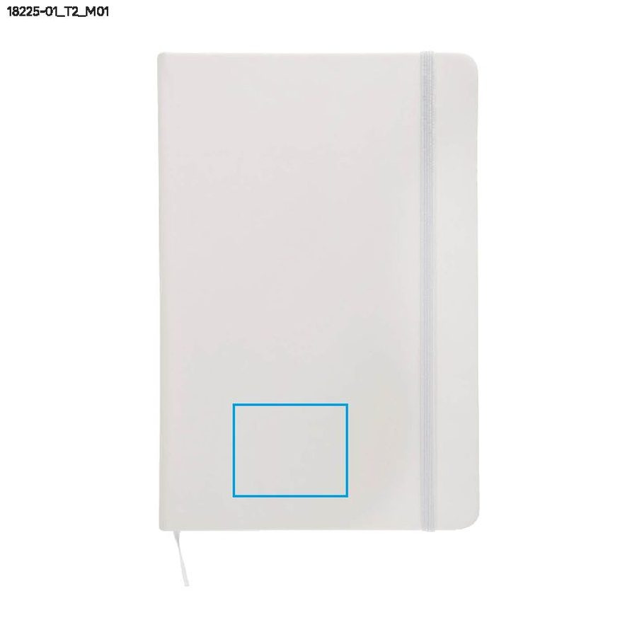 Notes rVITAL A5: Print area front · Debossing