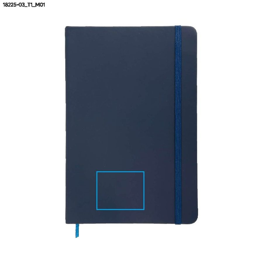 Notes rVITAL A5: Print area front · Debossing