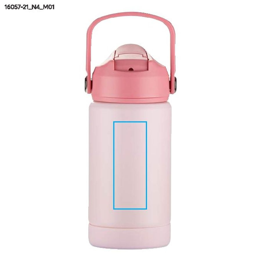Butelka termiczna MEKO, 350 ml: Pole nadruku z przodu · Tampondruk