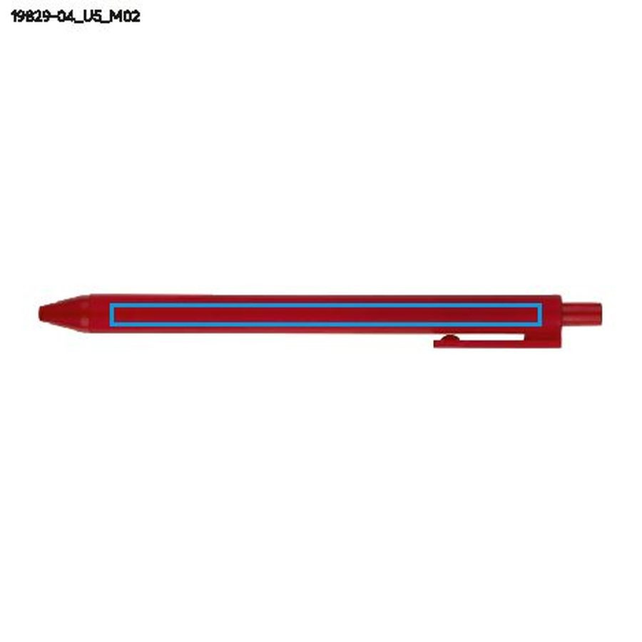 Stylo à bille FULKO: Zone de marquage arrière · Impression UV