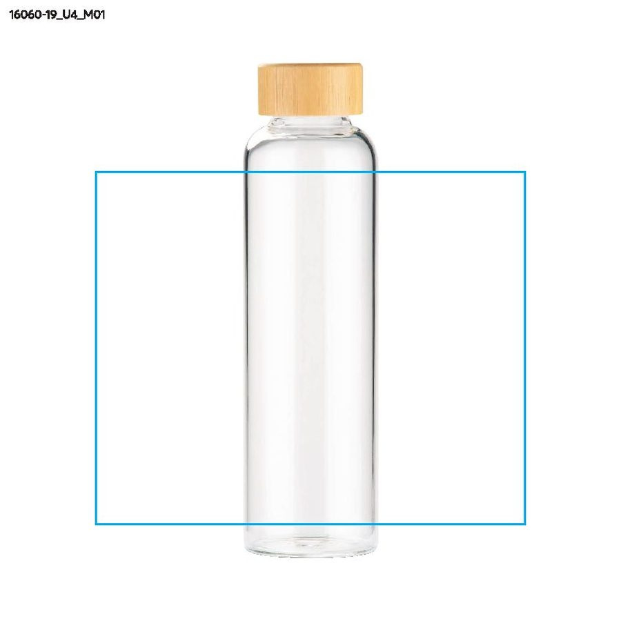 TRINKLA – set de boissons avec éléments en bambou: Zone de marquage avant · Impression UV