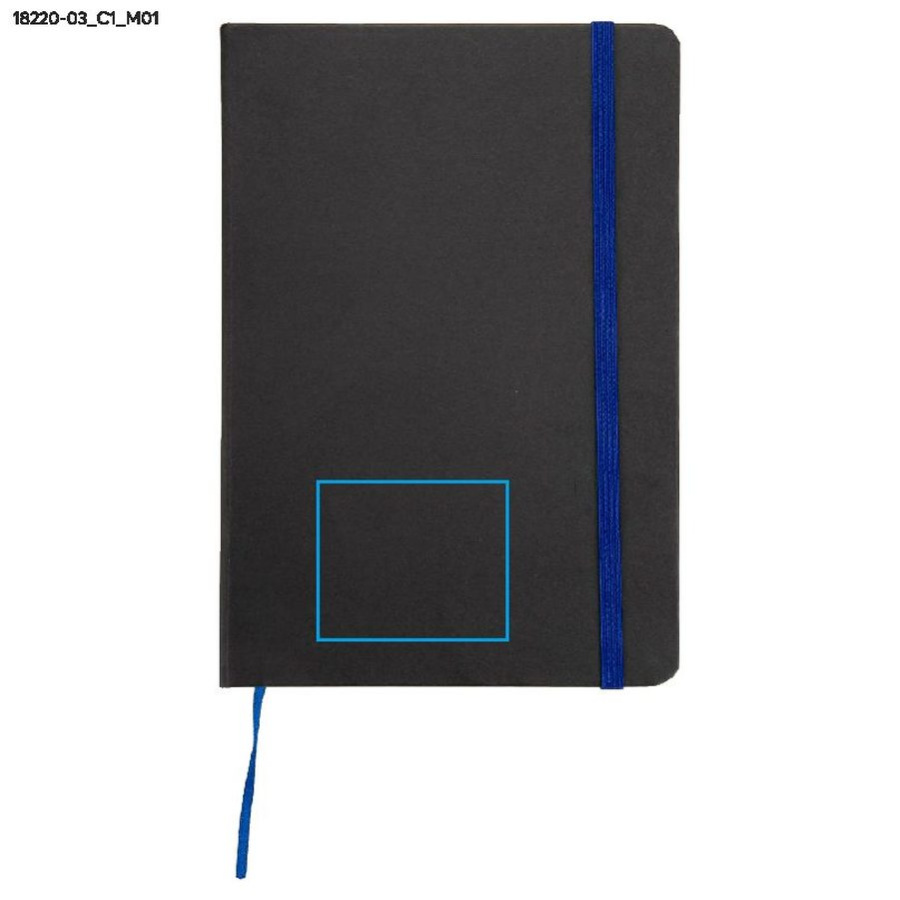 Carnet quadrillé KORYO A5: Zone de marquage avant · DTF
