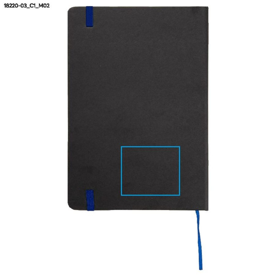Carnet quadrillé KORYO A5: Zone de marquage arrière · DTF