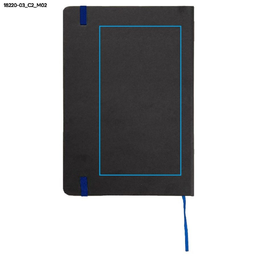 Carnet quadrillé KORYO A5: Zone de marquage arrière · DTF