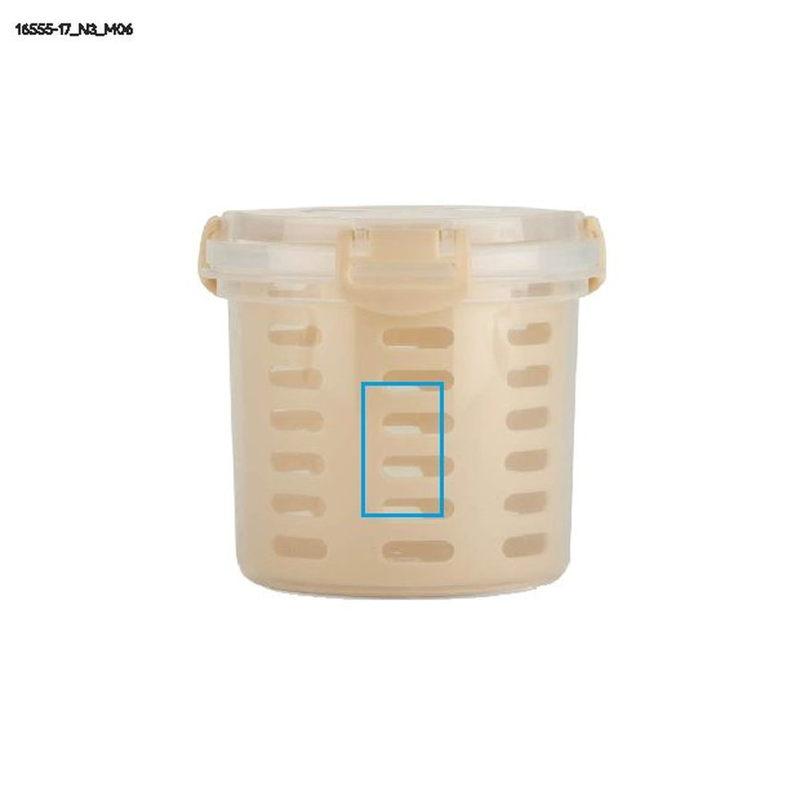 FRUT – boîte alimentaire 550 ml: Zone de marquage side · Tampographie