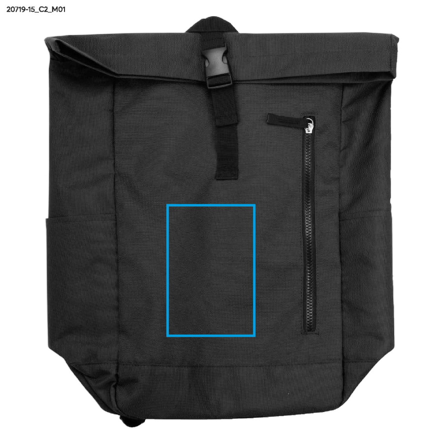 Sac à dos OMI: Zone de marquage avant · DTF