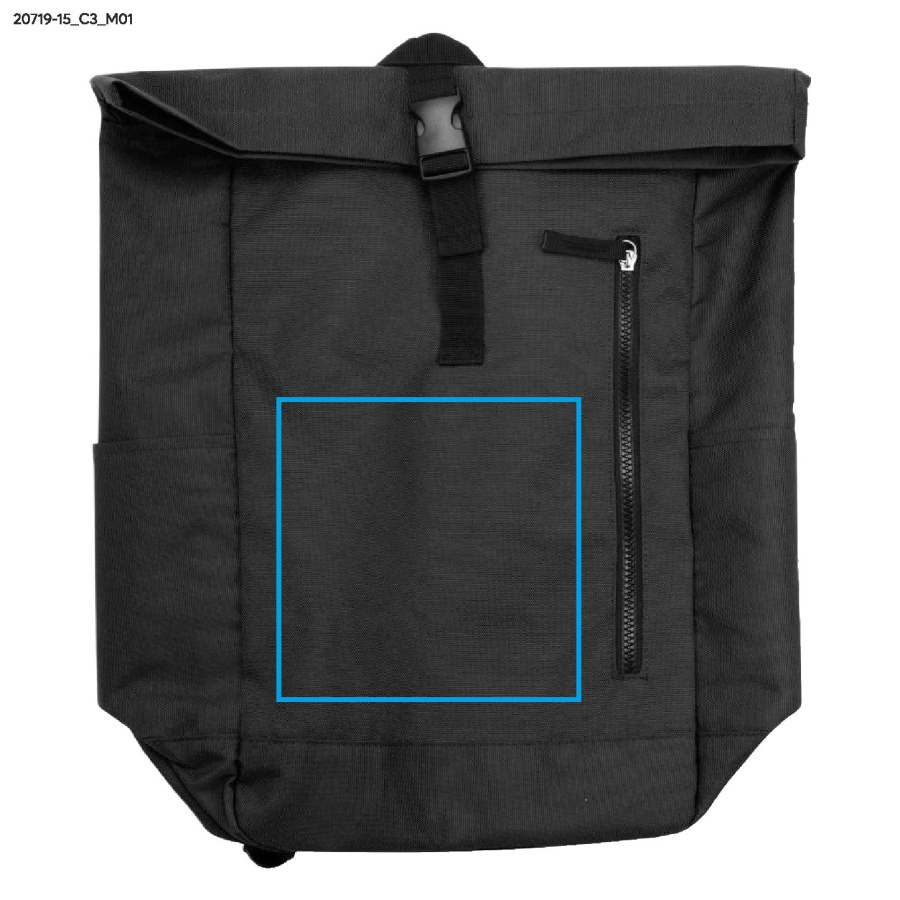 Sac à dos OMI: Zone de marquage avant · DTF