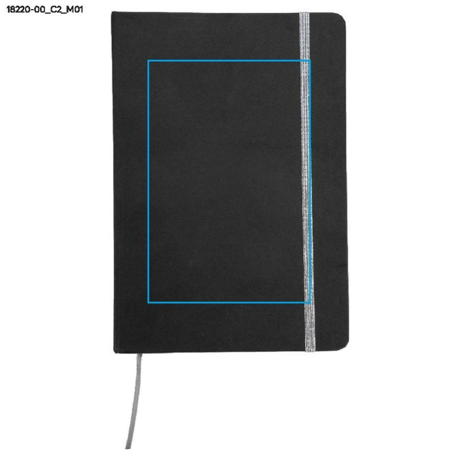 Carnet quadrillé KORYO A5: Zone de marquage avant · DTF