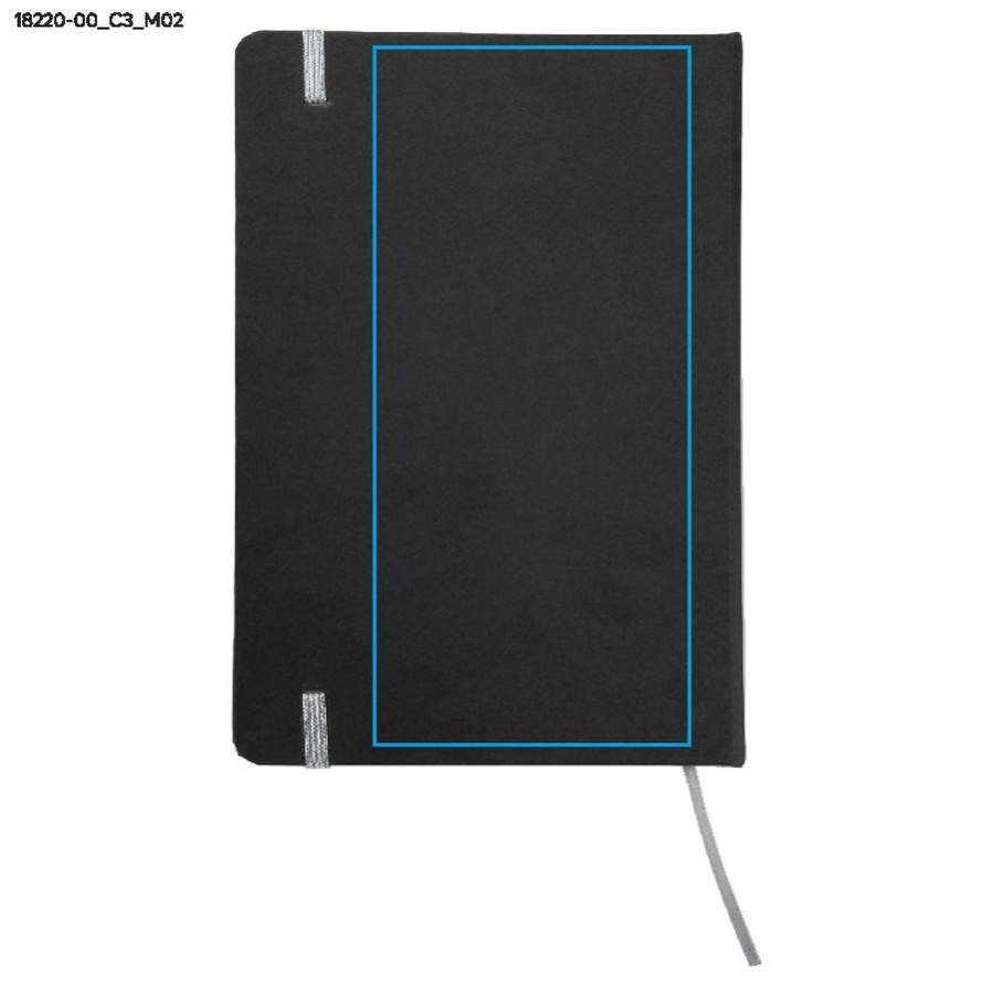 Carnet quadrillé KORYO A5: Zone de marquage arrière · DTF