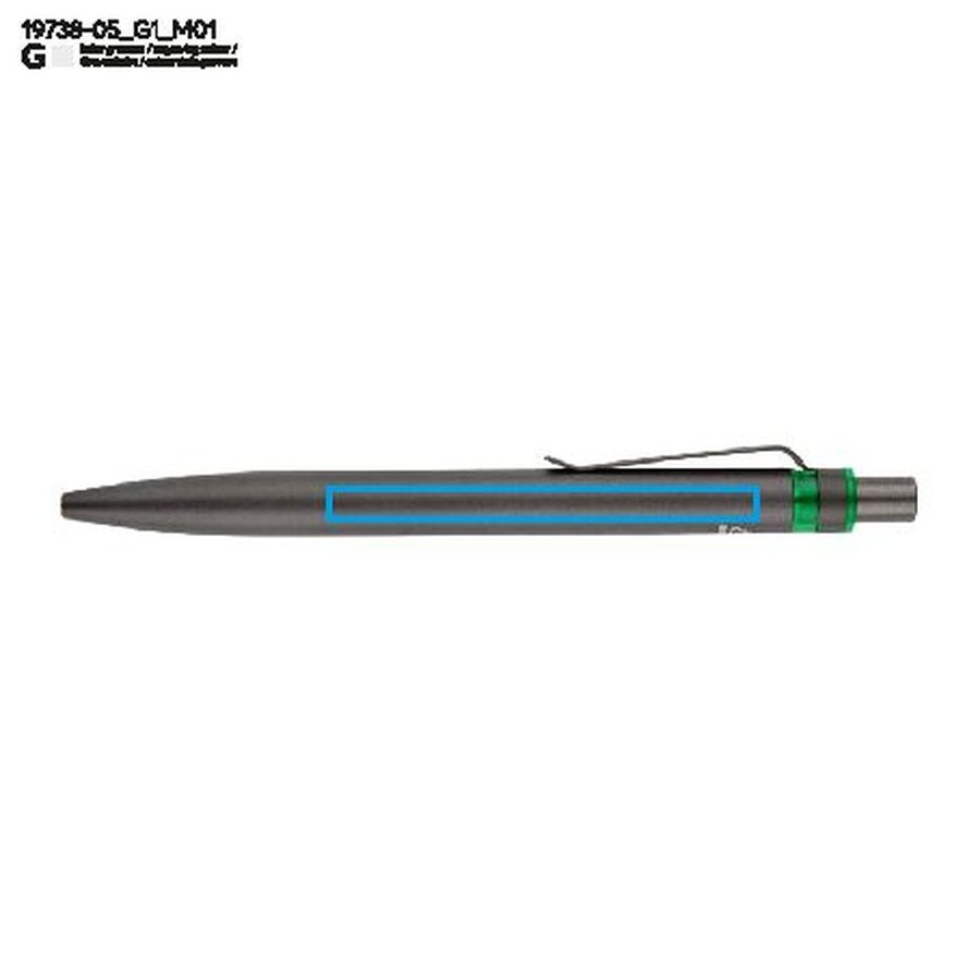 Stylo RAL: Zone de marquage avant · Gravure laser