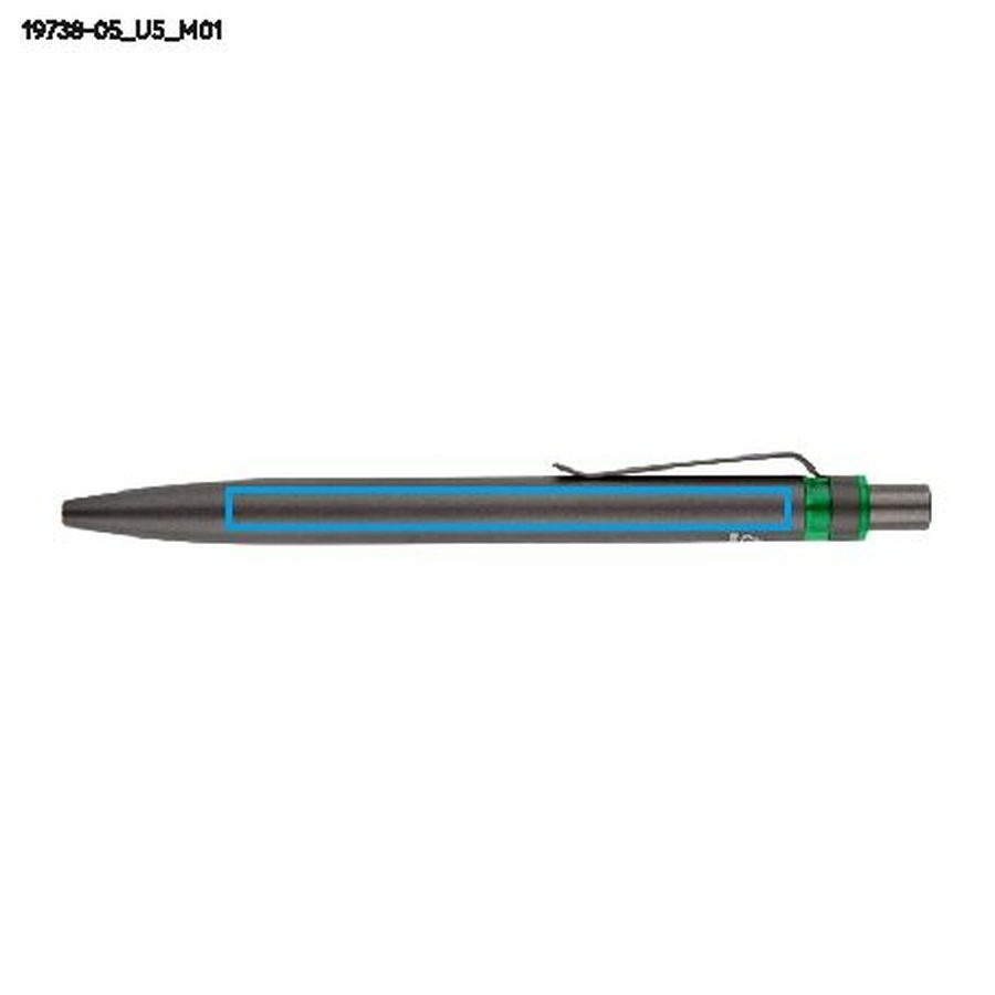 Stylo RAL: Zone de marquage avant · Impression UV