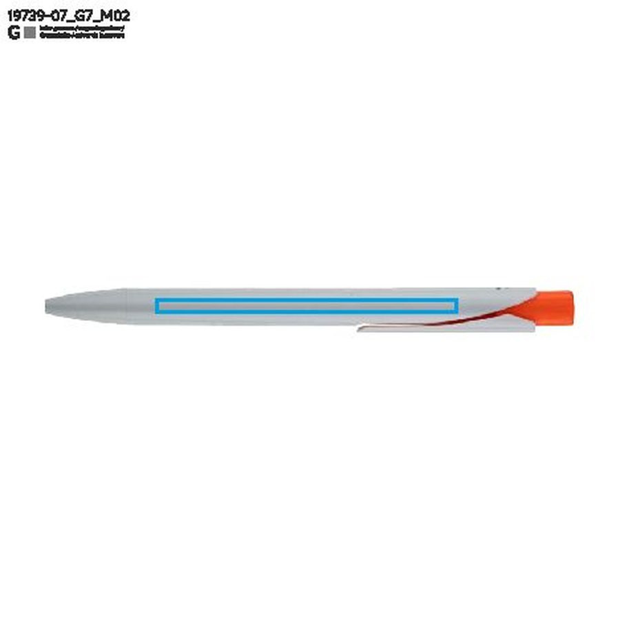 Stylo KLIBO: Zone de marquage arrière · Gravure laser
