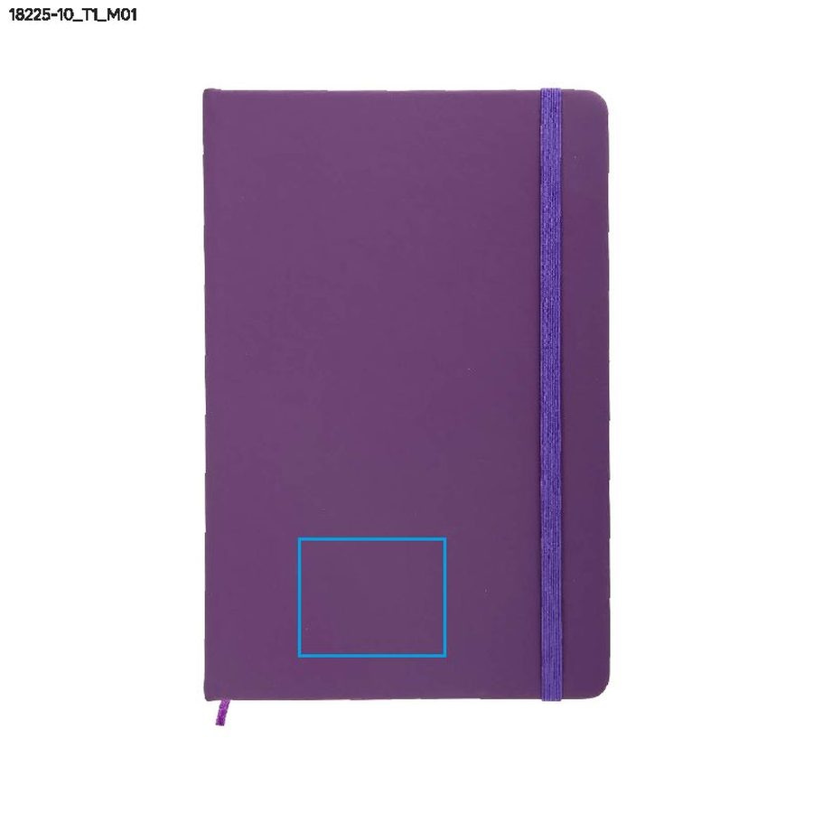Notes rVITAL A5: Print area front · Debossing