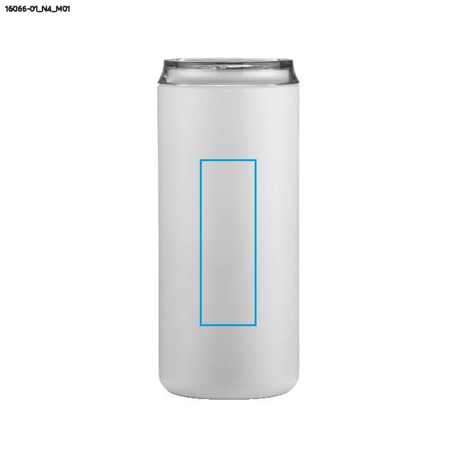 Kubek termiczny KANZO 600 ml: Pole nadruku z przodu · Tampondruk