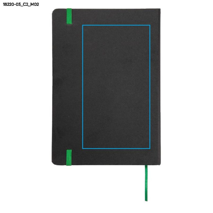 Carnet quadrillé KORYO A5: Zone de marquage arrière · DTF