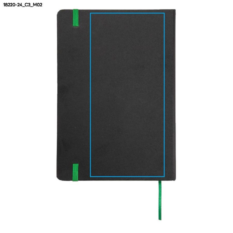 Carnet quadrillé KORYO A5: Zone de marquage arrière · DTF