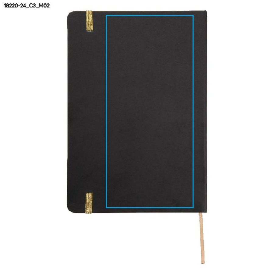 Carnet quadrillé KORYO A5: Zone de marquage arrière · DTF