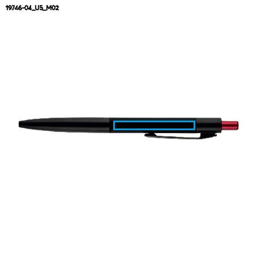 Stylo à bille PAUL: Zone de marquage arrière · Impression UV