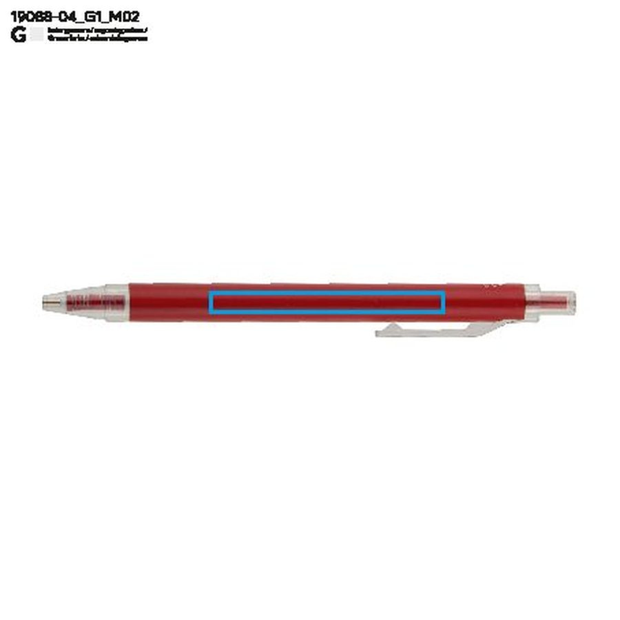 Stylo SPRINGO: Zone de marquage arrière · Gravure laser