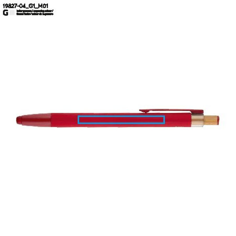 Stylo ALPEN: Zone de marquage avant · Gravure laser