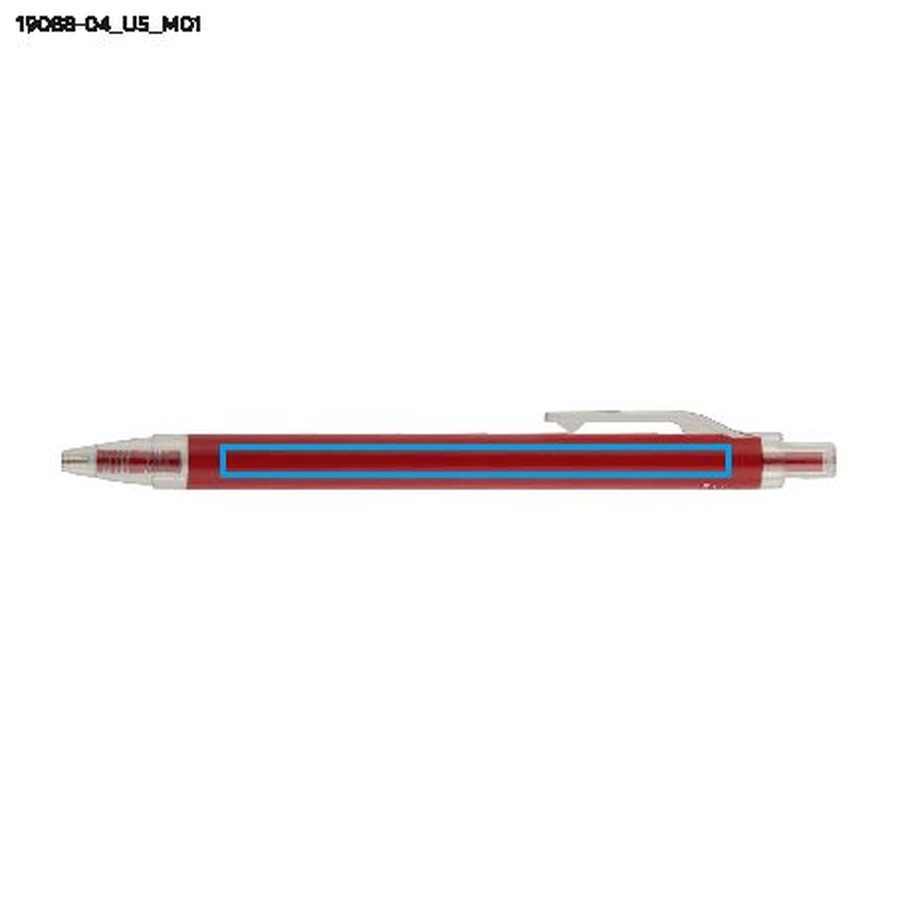 Stylo SPRINGO: Zone de marquage avant · Impression UV