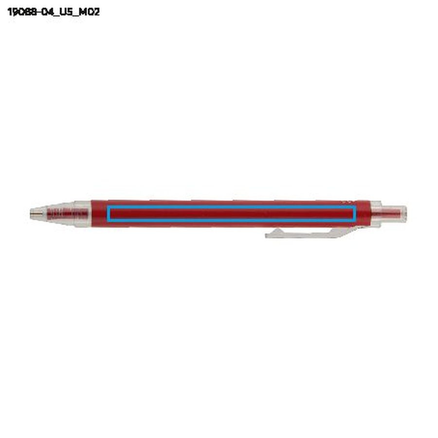 Stylo SPRINGO: Zone de marquage arrière · Impression UV