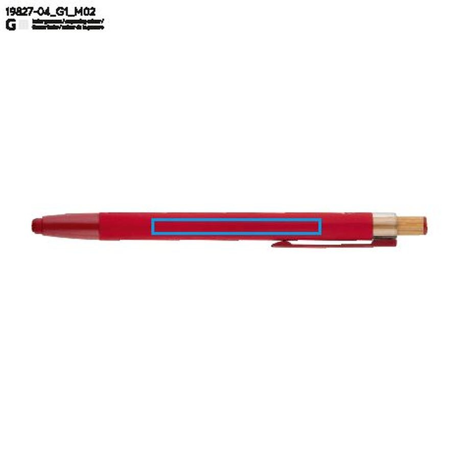 Stylo ALPEN: Zone de marquage arrière · Gravure laser