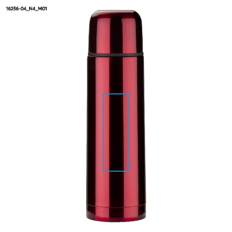 Thermos VARMO de 500 ml: Zone de marquage avant · Tampographie