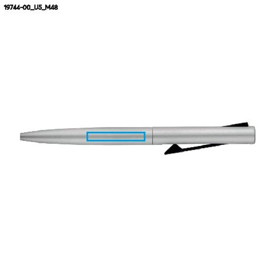 Długopis JAKU: Print area pen, down, back · UV printing