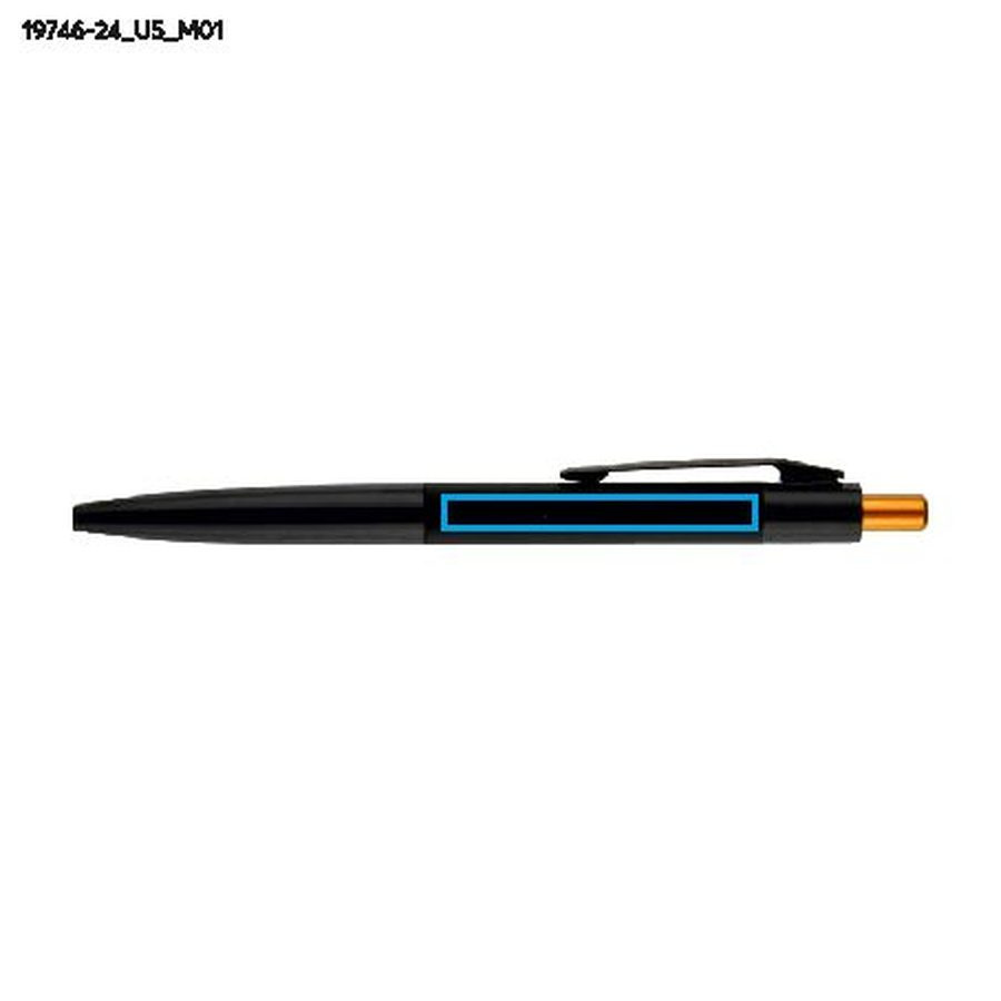 Stylo à bille PAUL: Zone de marquage avant · Impression UV