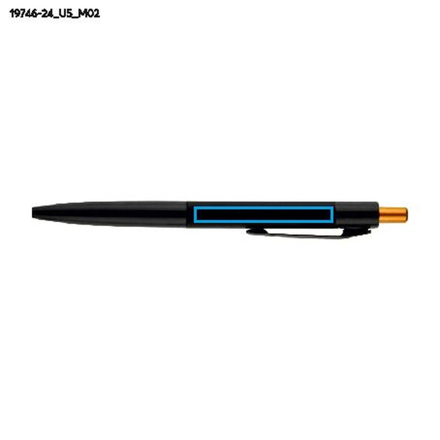 Stylo à bille PAUL: Zone de marquage arrière · Impression UV