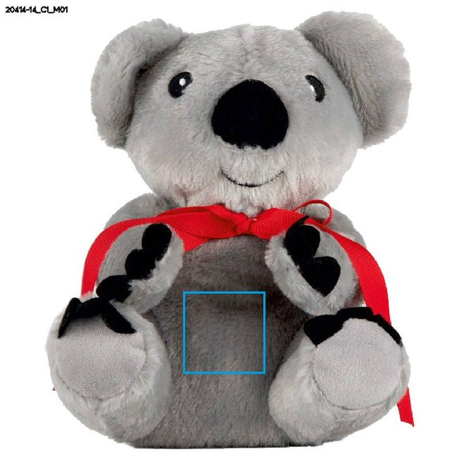 Panda chauffant en peluche LUKAS: Zone de marquage avant · DTF