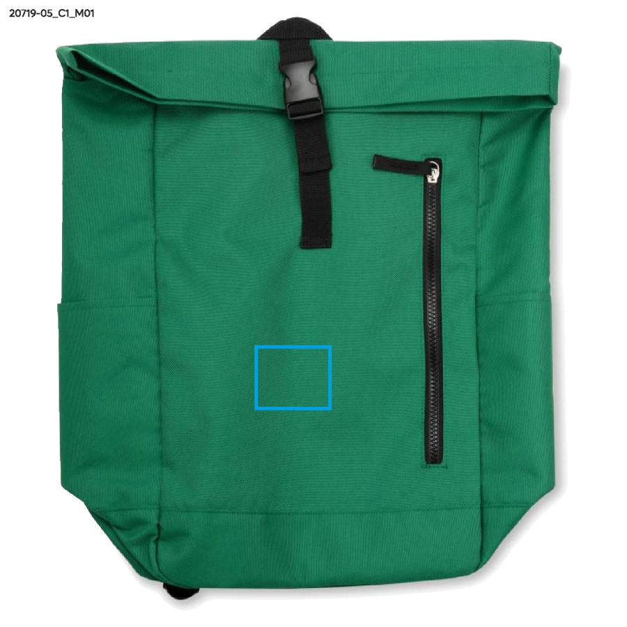 Sac à dos OMI: Zone de marquage avant · DTF