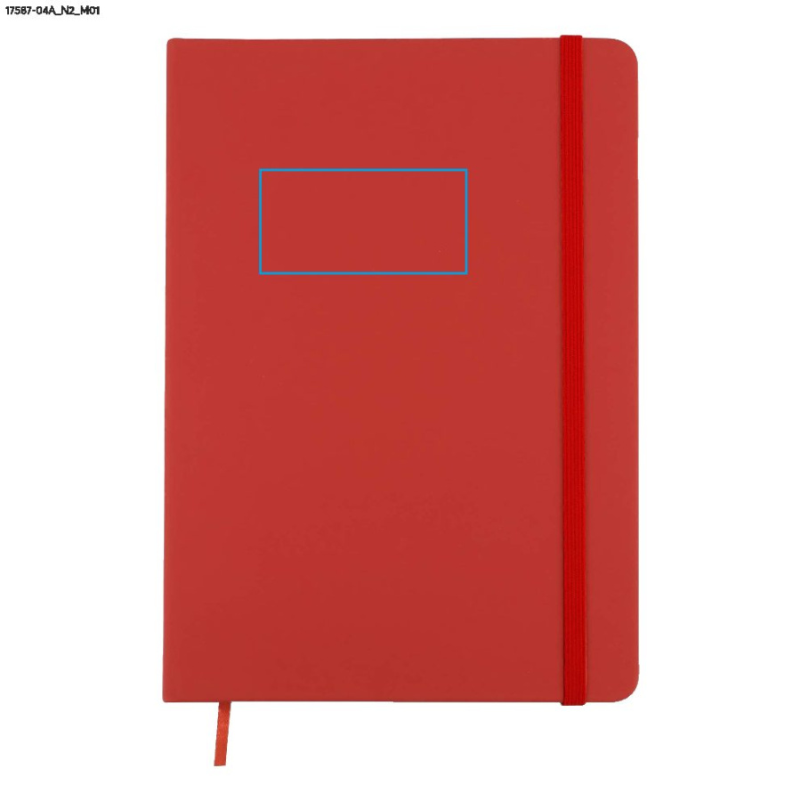Carnet VITAL A4, second choix: Zone de marquage avant · Tampographie