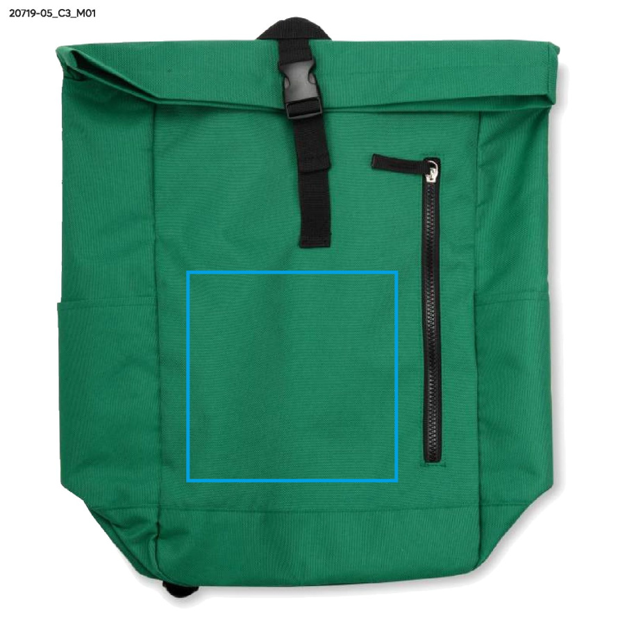 Sac à dos OMI: Zone de marquage avant · DTF