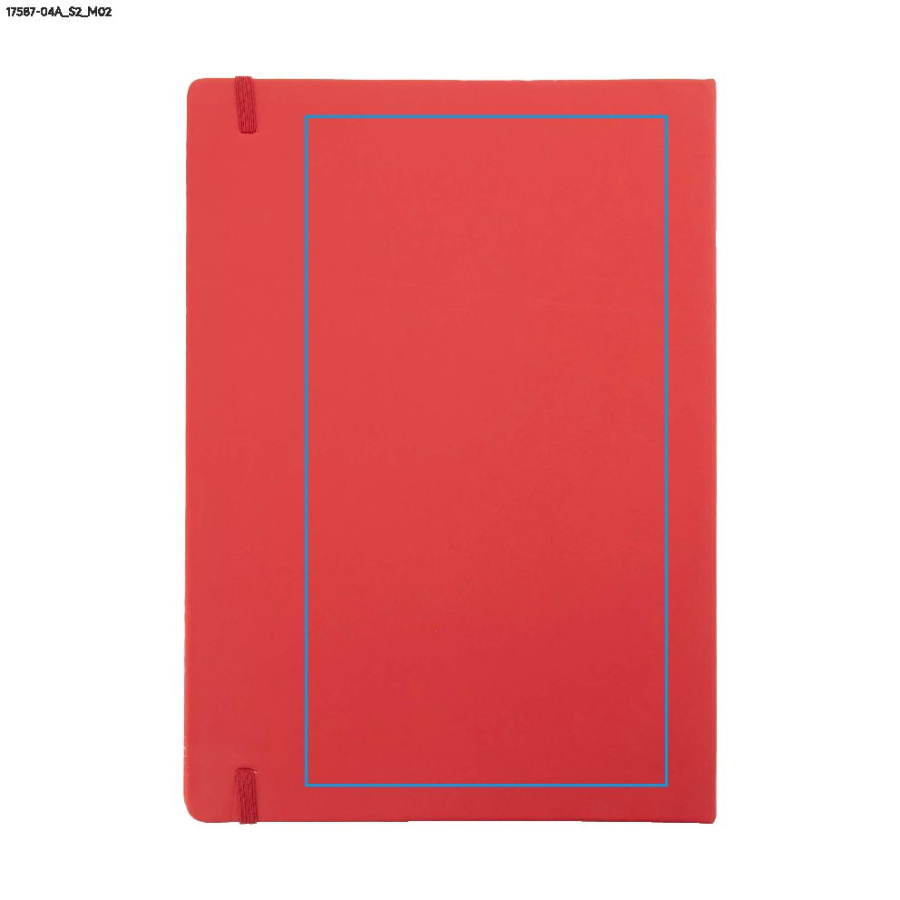 Carnet VITAL A4, second choix: Zone de marquage arrière · Sérigraphie