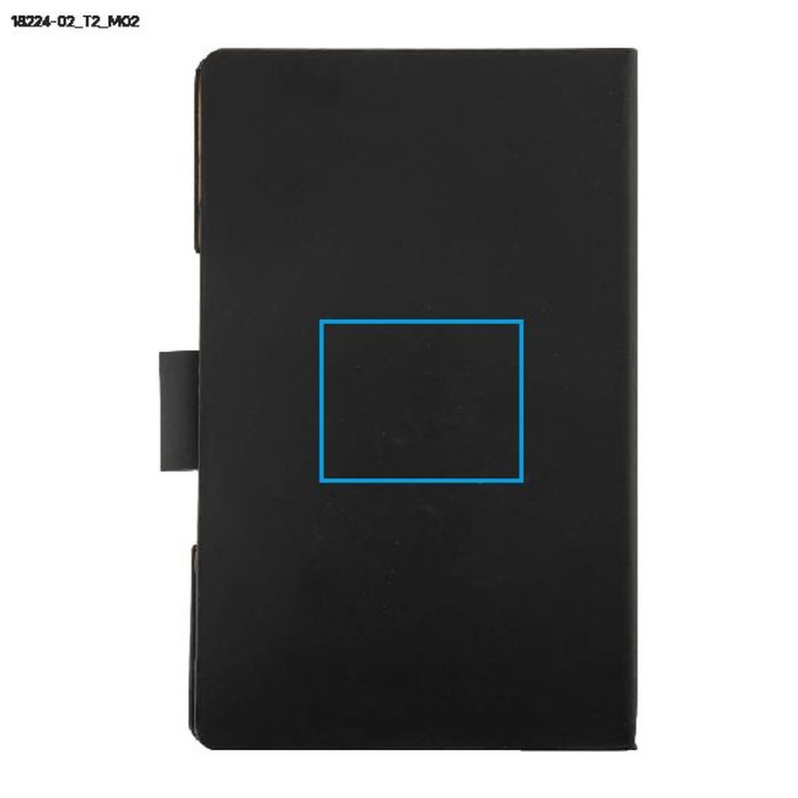 Carnet STIKLO A6 avec notes adhésives: Zone de marquage arrière · Marquage en creux
